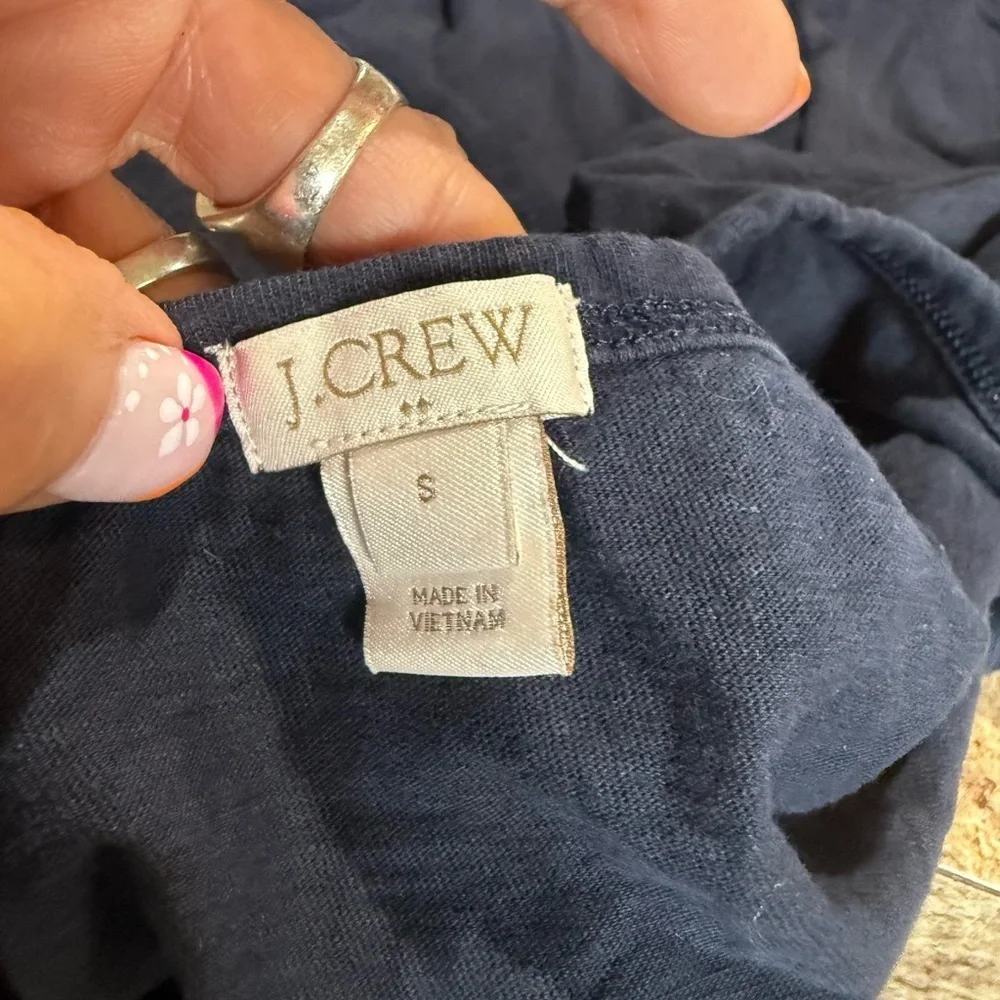 J Crew Navy Short Sleeve Tee